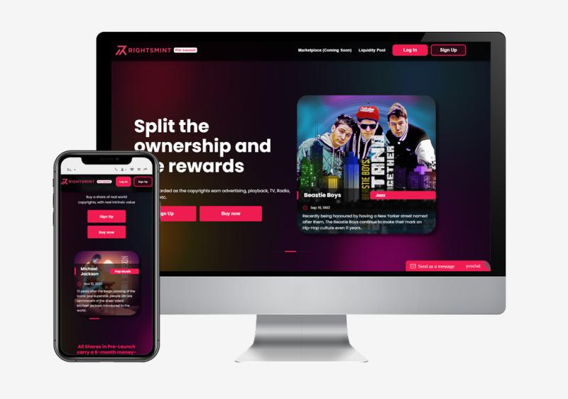 RightsMint platform interface preview